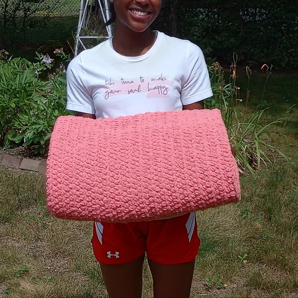 Handmade Crochet Blanket - Picture 2 of 4